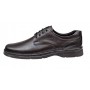 Pantofi barbati casual din piele naturala pe calapod lat Negru GKR5XN